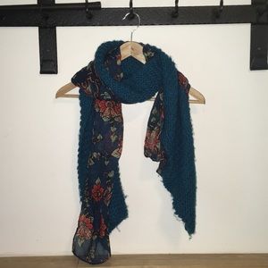 Sakroots Knit/Floral Scarf
